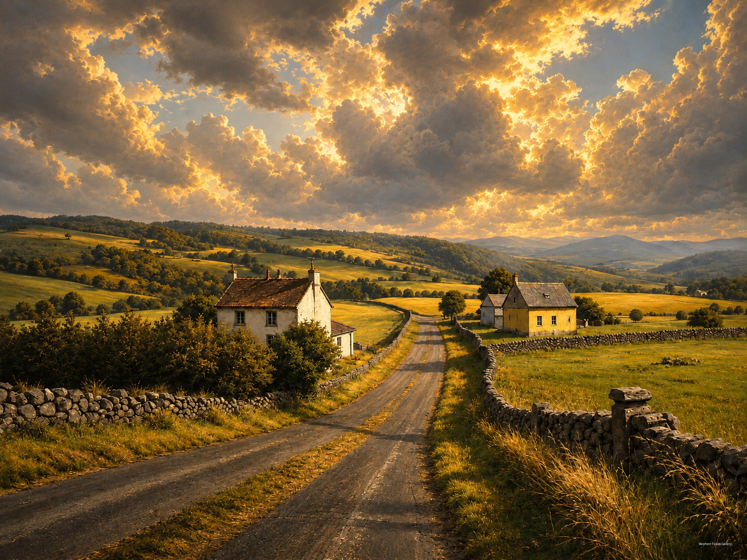 Road and sky