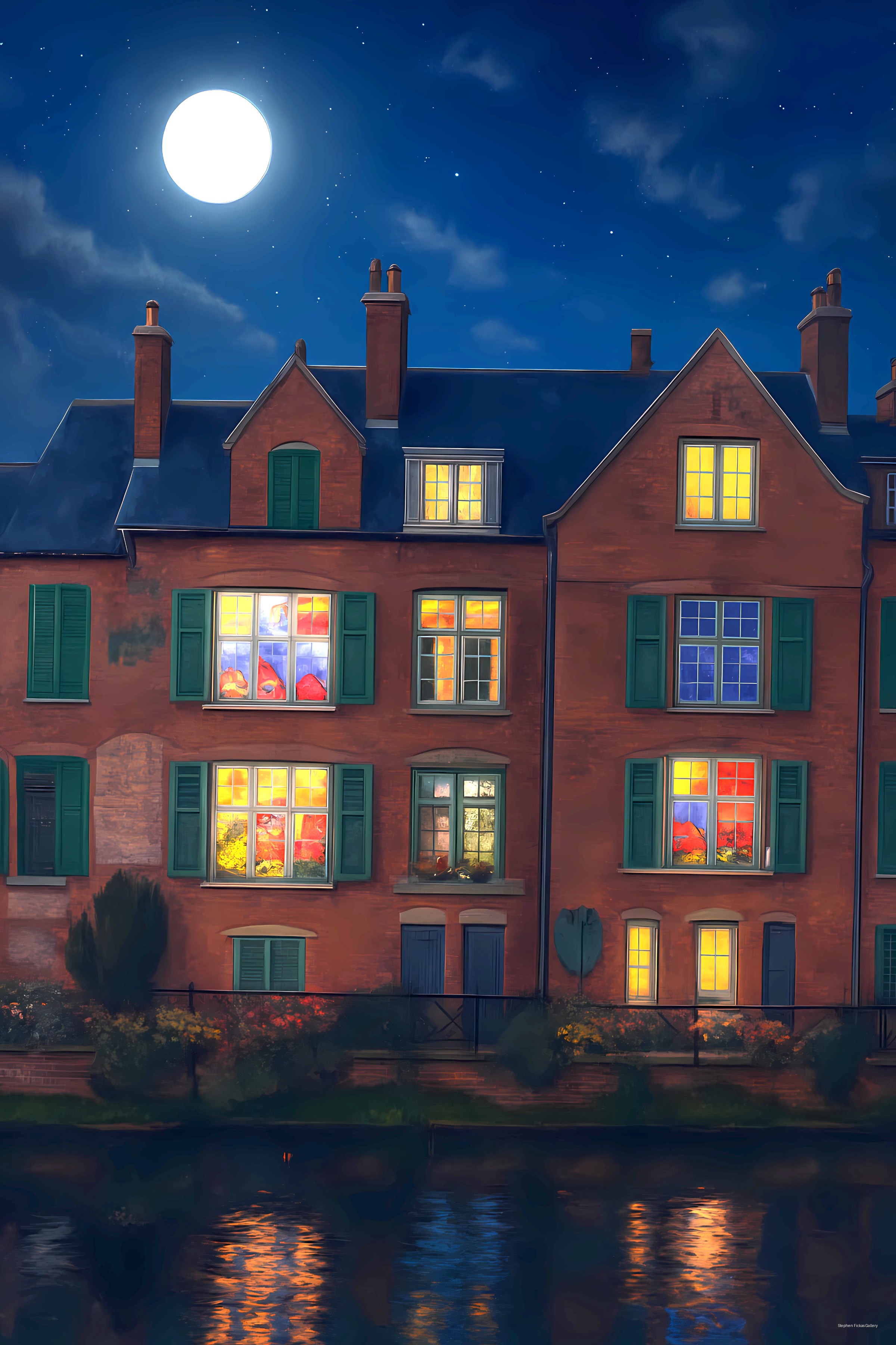 Moonlight on the Canal